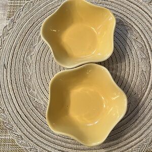 Trisa Bowls Set of two in yellow and EUC